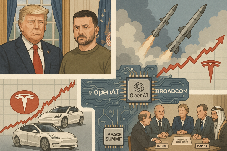 US digest: OpenAI Broadcom deal, Trump signs Gaza peace deal