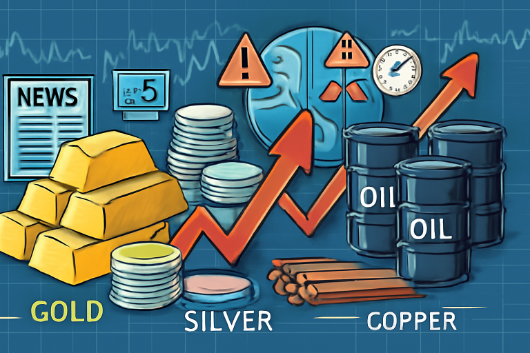Commodity wrap: gold, crude tumble on easing trade tensions; copper near record highs