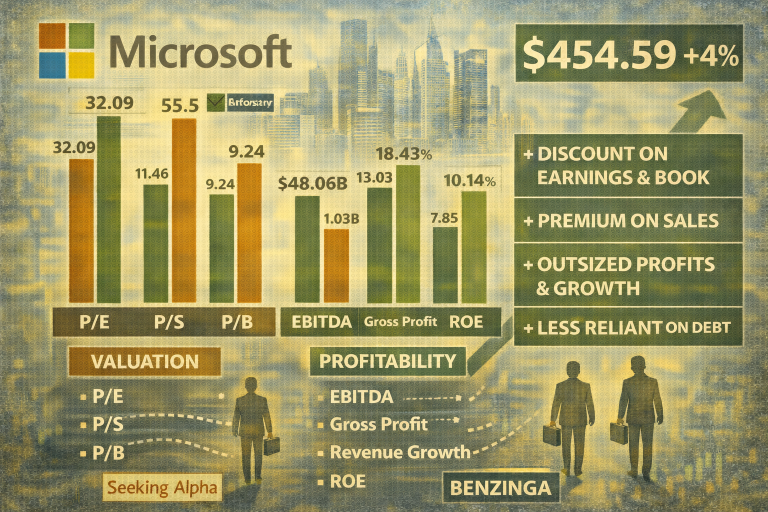 Microsoft stock rebounds 4% as Wall Street reassesses valuation and momentum