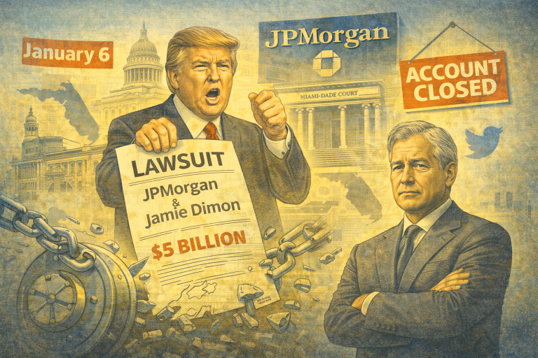 Trump files $5B lawsuit against JPMorgan over alleged ‘debanking’